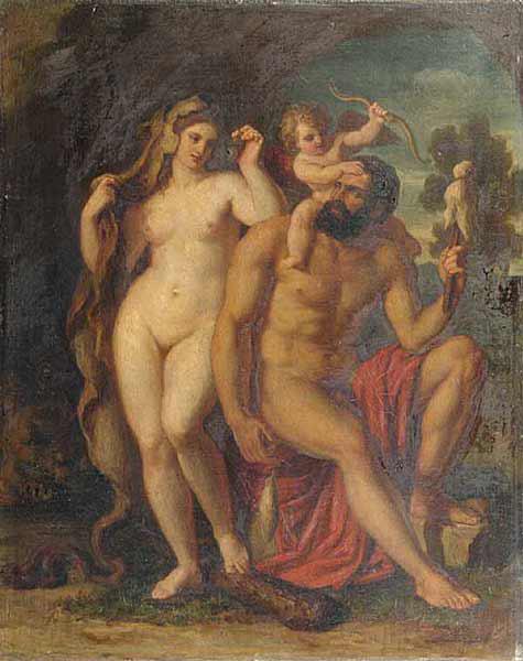 unknow artist Hercules and Omphale